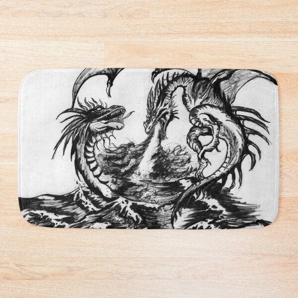 Item preview, Dragon Battle Drawing  designed and sold by TravisVaught.