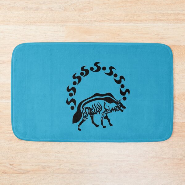 Item preview, Striped Hyena Silhouette Under a Tribal Sun, Black Ink designed and sold by grounds.