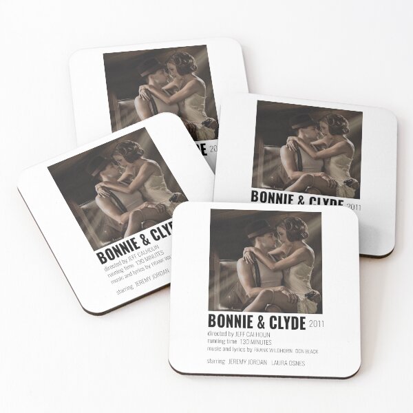 Artikelvorschau, Bonnie und Clyde Musical Poster entworfen und verkauft von broadwaycantdie.