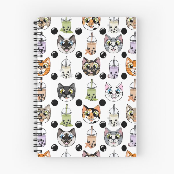 Item preview, Cat & Boba pattern designed and sold by BobaPuma.