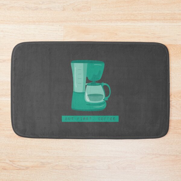 Item preview, But First, Coffee - Turquoise Coffee Machine designed and sold by yazonlin.