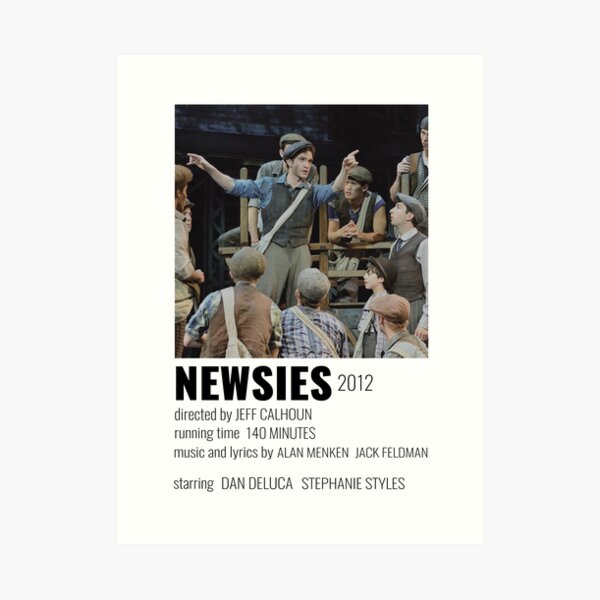 Newsies Broadway Musical Poster Art Print By Broadwaycantdie Redbubble