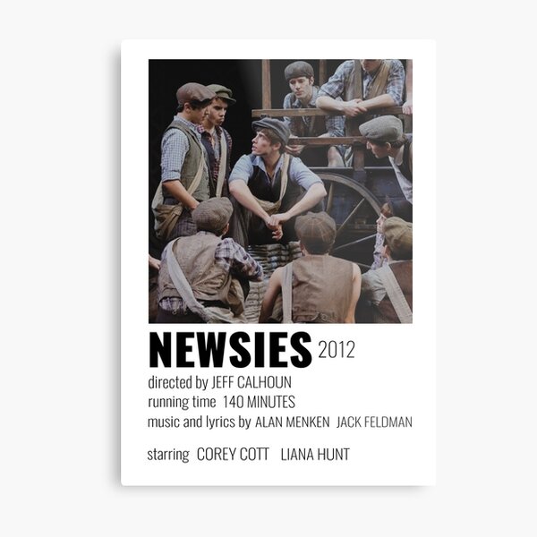 Newsies Broadway Musical Poster Metal Print By Broadwaycantdie Redbubble