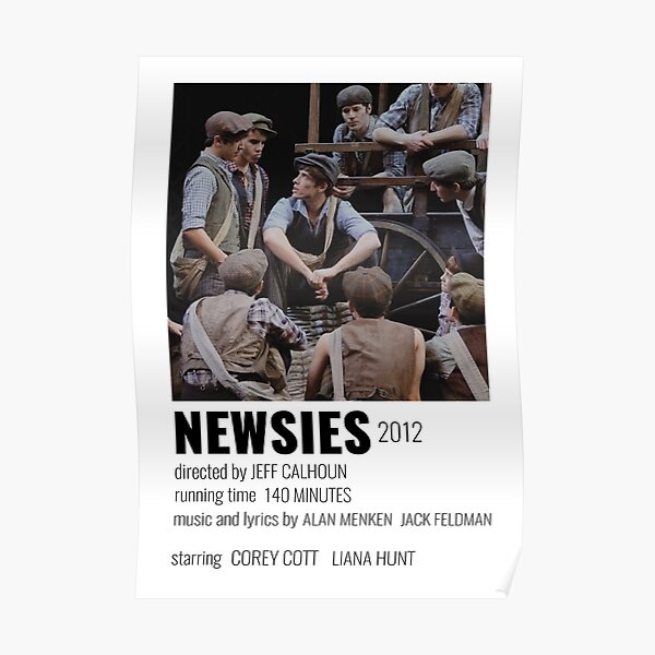 Newsies Broadway Musical Poster Poster For Sale By Broadwaycantdie Redbubble