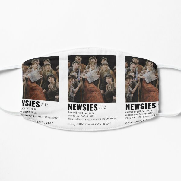 Newsies Closing Broadway Musical Poster Mask For Sale By Broadwaycantdie Redbubble