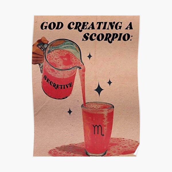 SCORPIO ZODIAC Poster