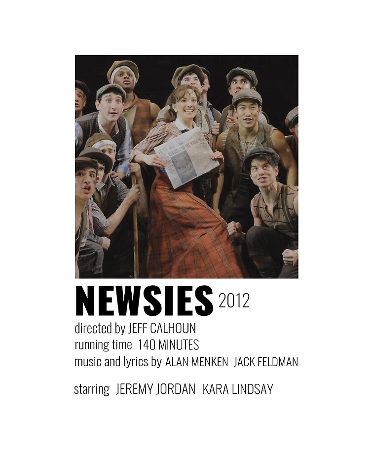 Newsies Broadway Musical Poster Ipad Case Skin By Broadwaycantdie Redbubble