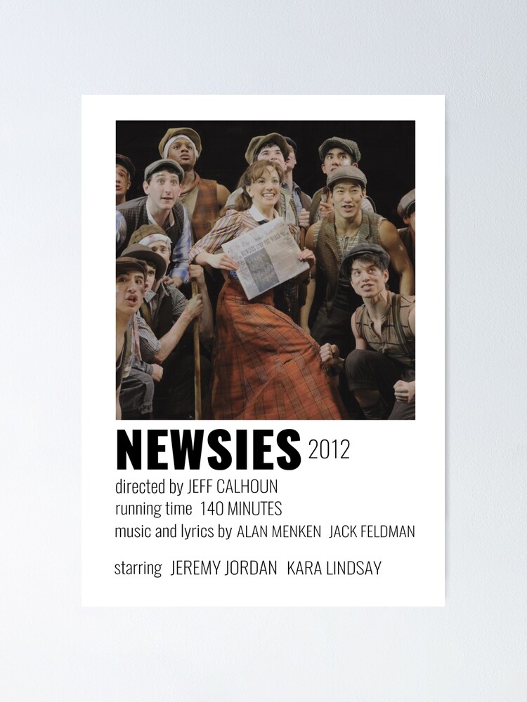 Newsies Broadway Musical Poster Poster By Broadwaycantdie Redbubble