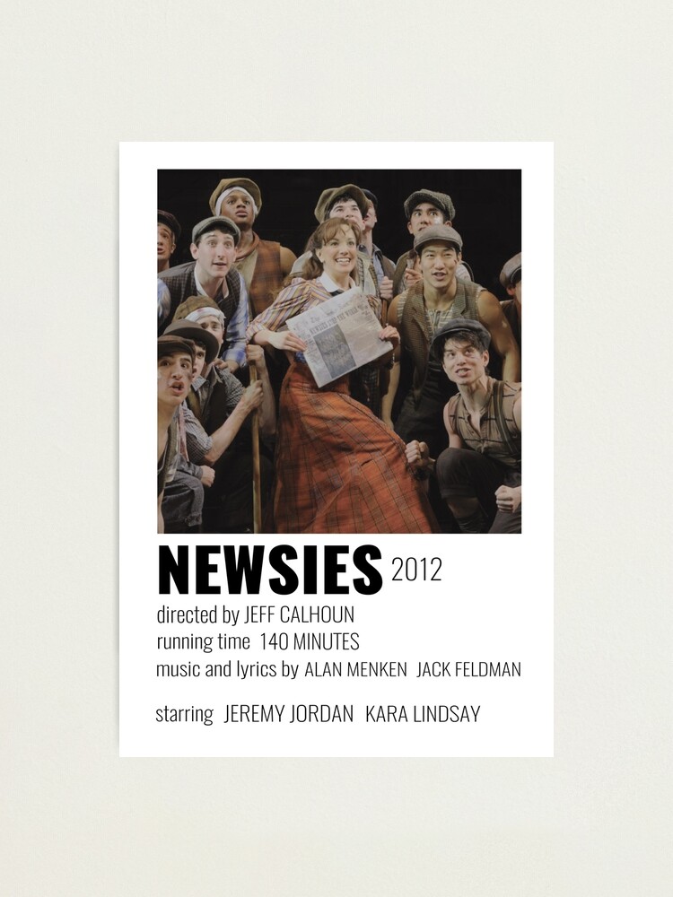 Newsies Broadway Musical Poster Photographic Print By Broadwaycantdie Redbubble