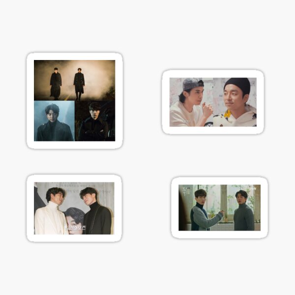 Item preview, Lee Dong Wook + Gong Yoo Couple Stickers designed and sold by kpopkdramamerch.