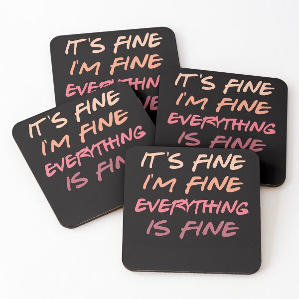 Item preview, white lie party ideas - its fine i'm fine everything is fine designed and sold by Andrea Lina.