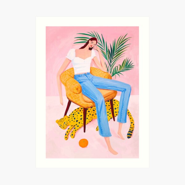 Bohemian Pink Room Art Print