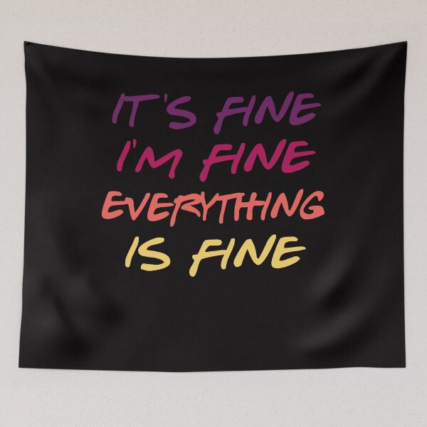 Item preview, white lie party ideas - its fine i'm fine everything is fine designed and sold by Andrea Lina.
