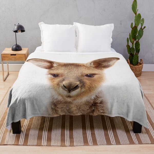 Item preview, Baby Kangaroo, Baby Animals Art Print by Synplus designed and sold by synplus.