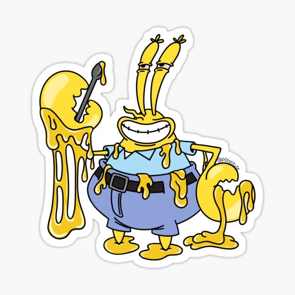 Mister Dabs Spongebob Stoner Cartoon Art Sticker