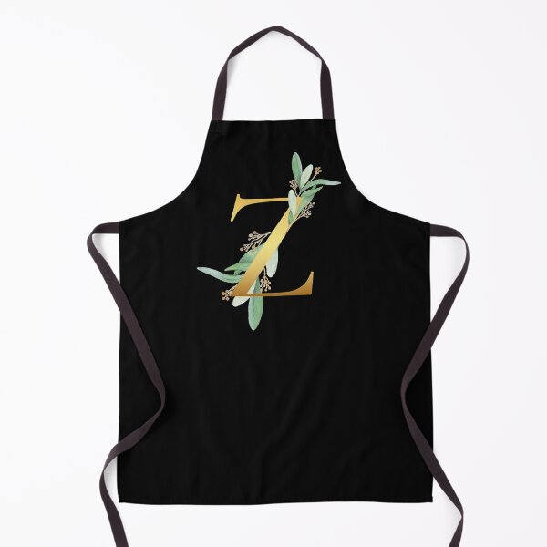 Item preview, Floral Gold Monogram Z - Letter Art Black designed and sold by MysticMagpie.