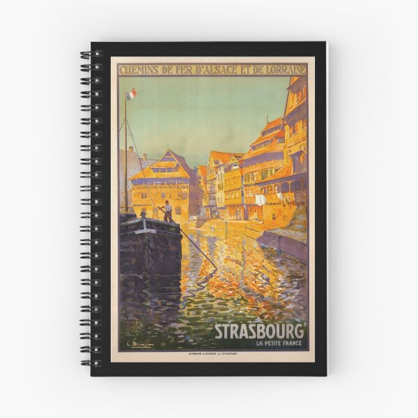 Item preview, Strasbourg retro poster designed and sold by CorasPosters.