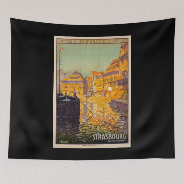 Item preview, Strasbourg retro poster designed and sold by CorasPosters.