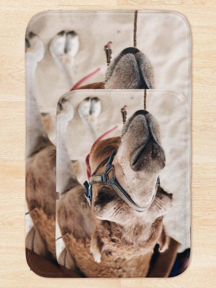 Alternate view of Camel in the desert Bath Mat