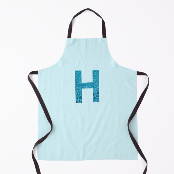 Item preview, The Letter H - Monogram in Blue Pool Water designed and sold by Bumblefuzzies.