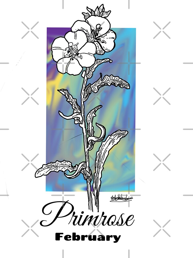 February Birth flower - Primrose | Baby One-Piece