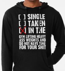 Beziehungsstatus GYM Leichter Hoodie