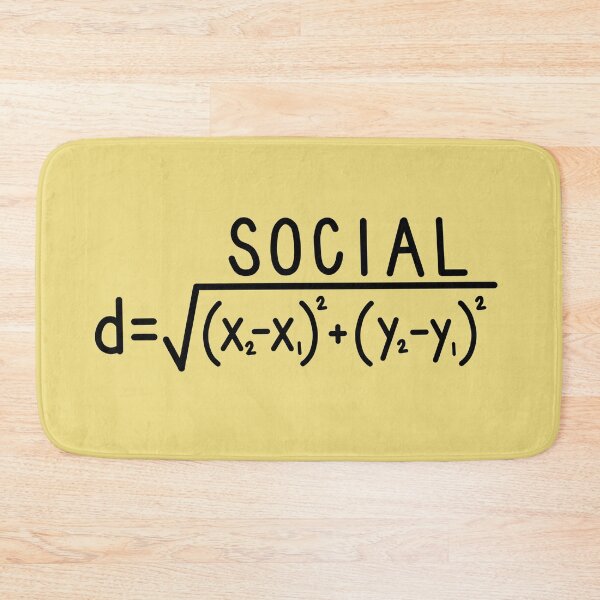 Item preview, Social Distance (formula) Yellow designed and sold by carwalker13.