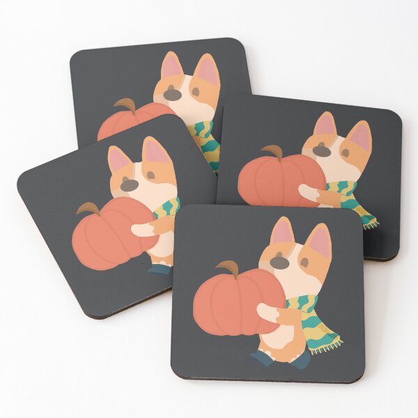 Artikelvorschau, Kürbis pflückender Corgi entworfen und verkauft von SPufferART.