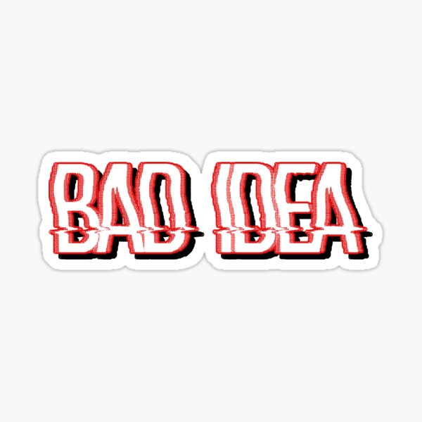 Vista previa del artículo con la obra «mala idea», diseñado y vendido por vocalsbyariana.