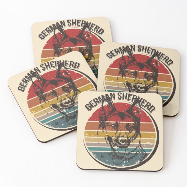 Item preview, German Shepherd retro sun vintage design designed and sold by polygrafix.
