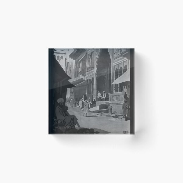 Item preview, Mutra Krishna Temple Noire retro poster designed and sold by CorasPosters.