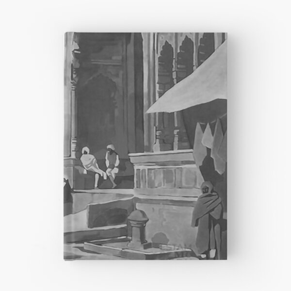 Item preview, Mutra Krishna Temple Noire retro poster designed and sold by CorasPosters.