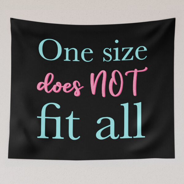 Item preview, Blue/Pink One Size Does NOT Fit All designed and sold by Elle  Hazlett.
