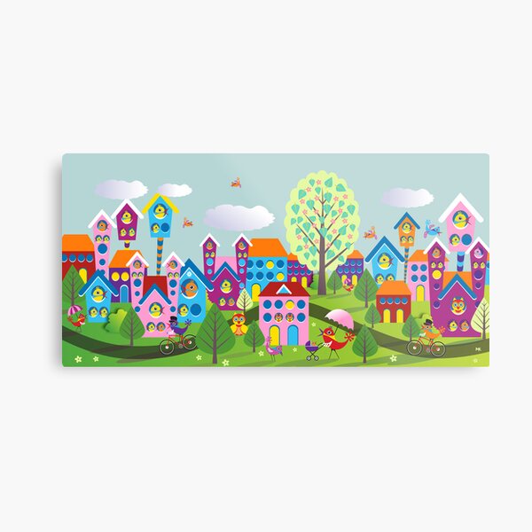 Birdtown Metal Print