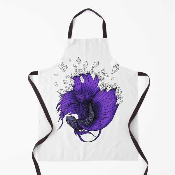 Item preview, Purple Betta Fish with Crystals designed and sold by 1x1PixelCorp.