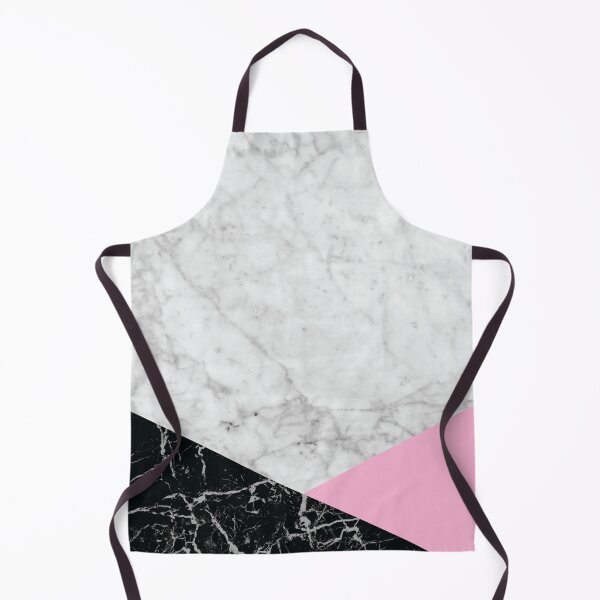 Item preview, Geometric White Marble - Black Granite & Pink #632 designed and sold by Natural Collective.