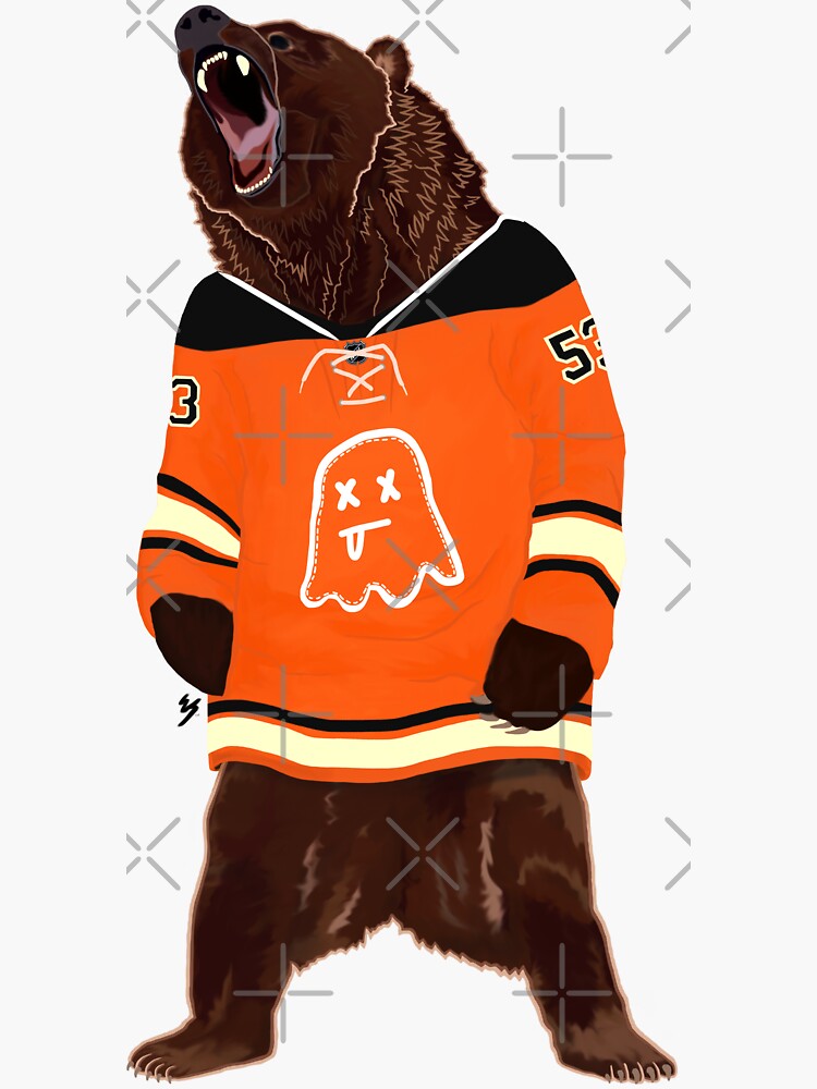 "Philly Ghost Bear" Sticker by plusminuselijah Redbubble