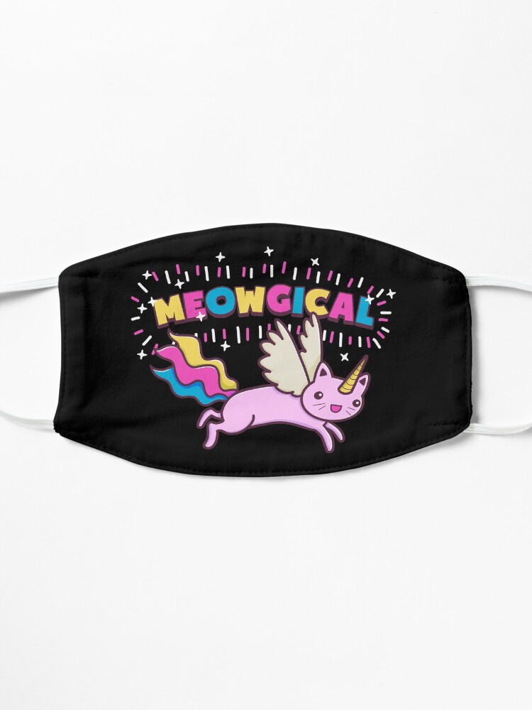 Thumbnail 3 of 5, Mask, Unicorn Cat | Meowgical Rainbow designed and sold by Kittyworks.
