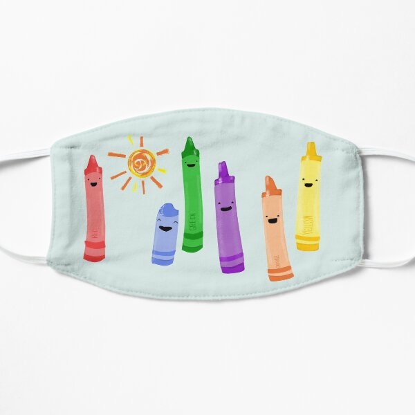 Copy of Crayons that won’t quit Flat Mask