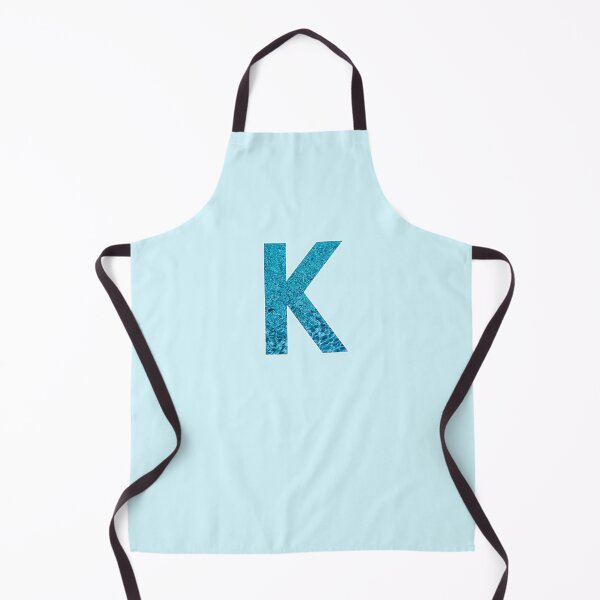Item preview, The Letter K - Monogram in Blue Pool Water designed and sold by Bumblefuzzies.