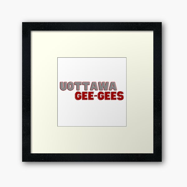 UOttawa Gee-Gee's Framed Art Print