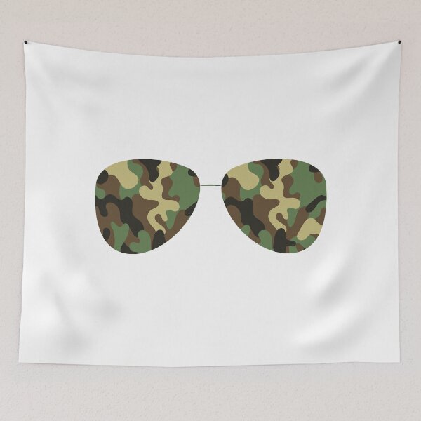 Item preview, Green Military Camouflage Glasses designed and sold by yacine12353.