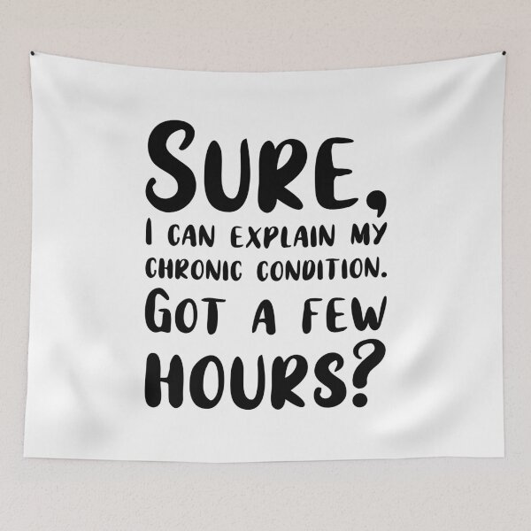 Item preview, Spare a Few Hours For My Chronic Condition? designed and sold by StillInBeta.