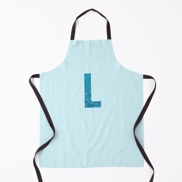 Item preview, The Letter L - Monogram in Blue Pool Water designed and sold by Bumblefuzzies.