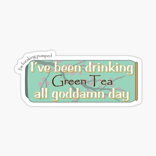 Green Tea Sticker
