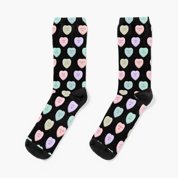 Candy Heart Socks for Sale