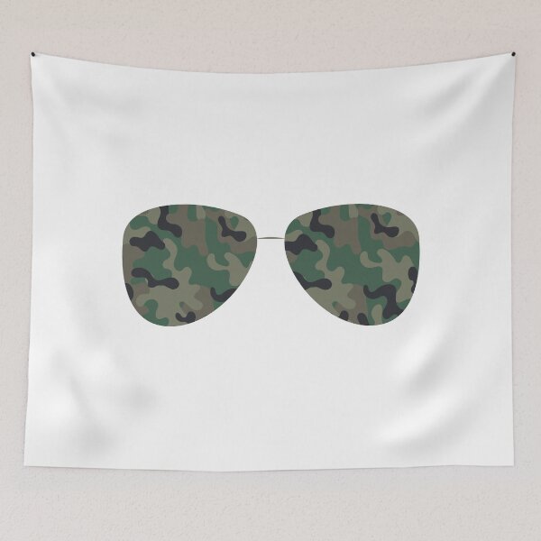 Item preview, Green Military Camouflage Glasses designed and sold by yacine12353.