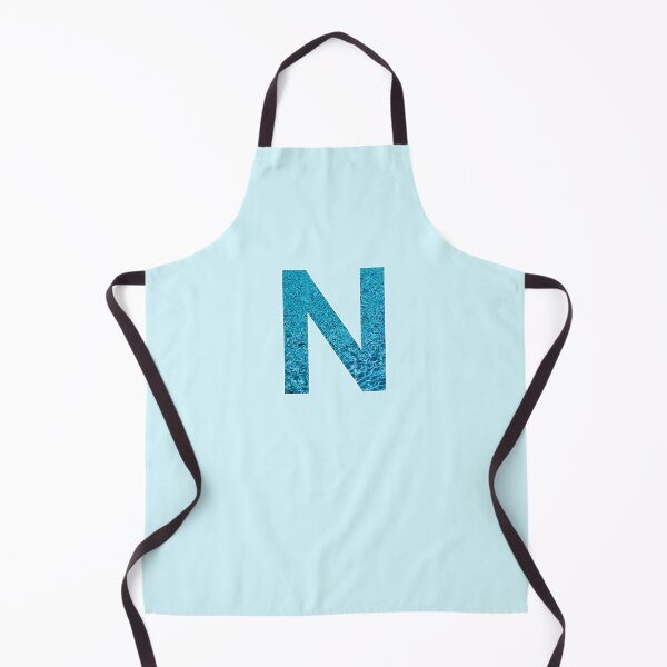 Item preview, The Letter N - Monogram in Blue Pool Water designed and sold by Bumblefuzzies.