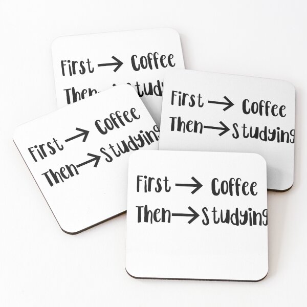 Item preview, First Coffee, Then Studying designed and sold by EvyStickersx.