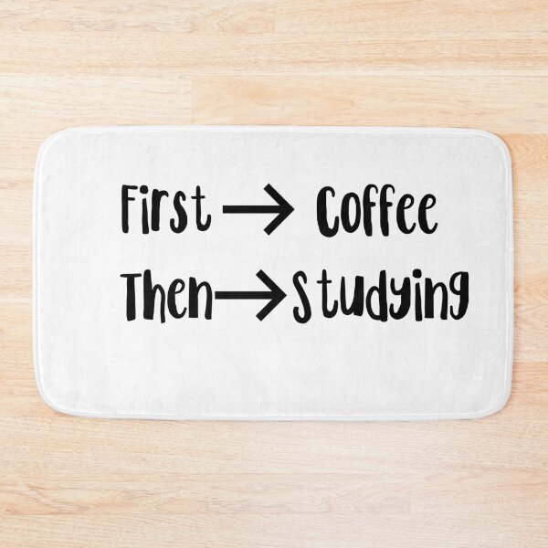 Item preview, First Coffee, Then Studying designed and sold by EvyStickersx.